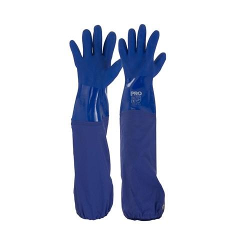 Pro Choice 60cm Blue Pvc Gloves X12 - PVC60